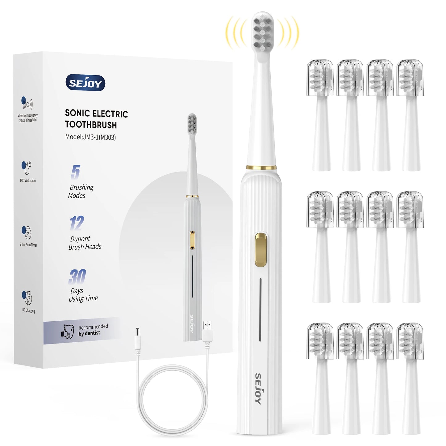 5 Modes Electric Toothbrush Rechargeable