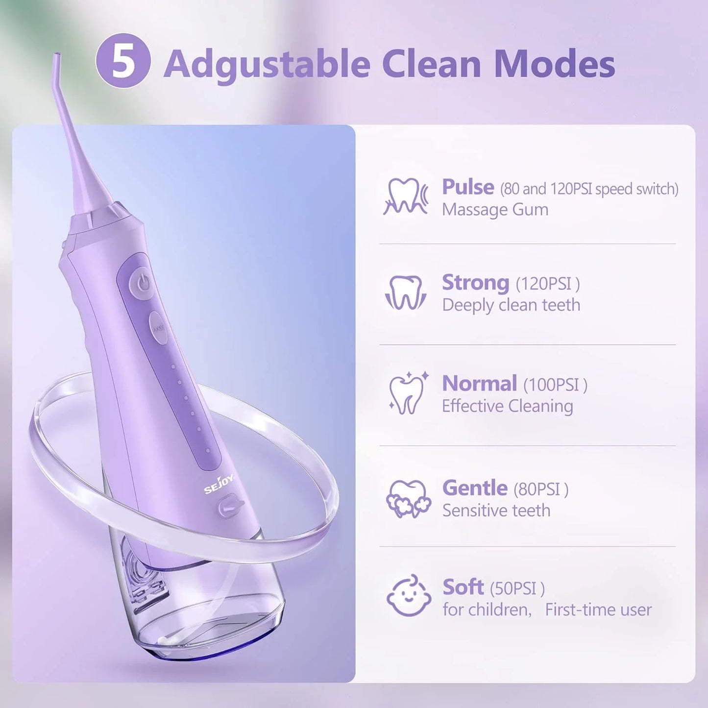8 Jet Tips Water Flosser